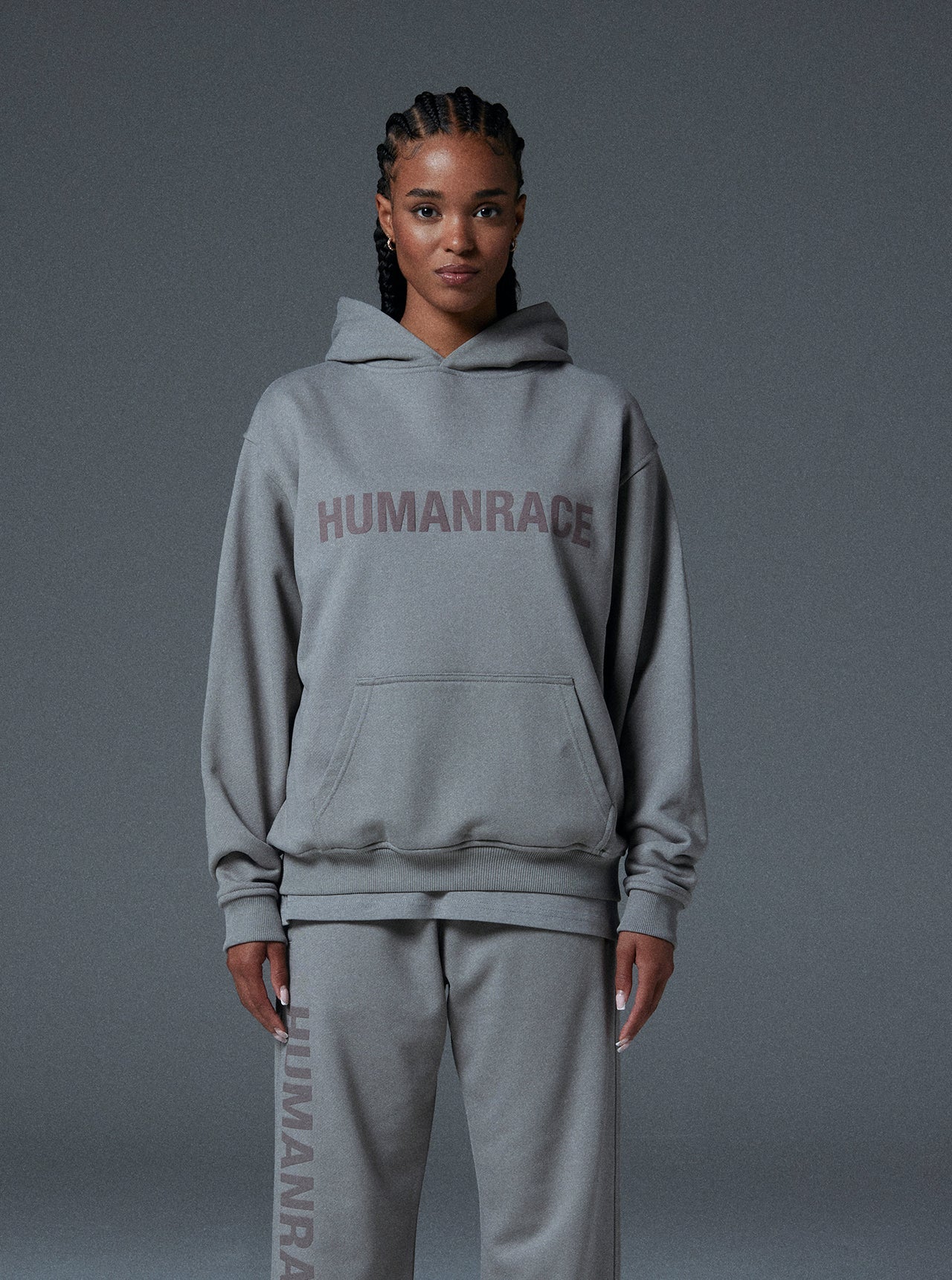 Human Hoodie in Desert Grey