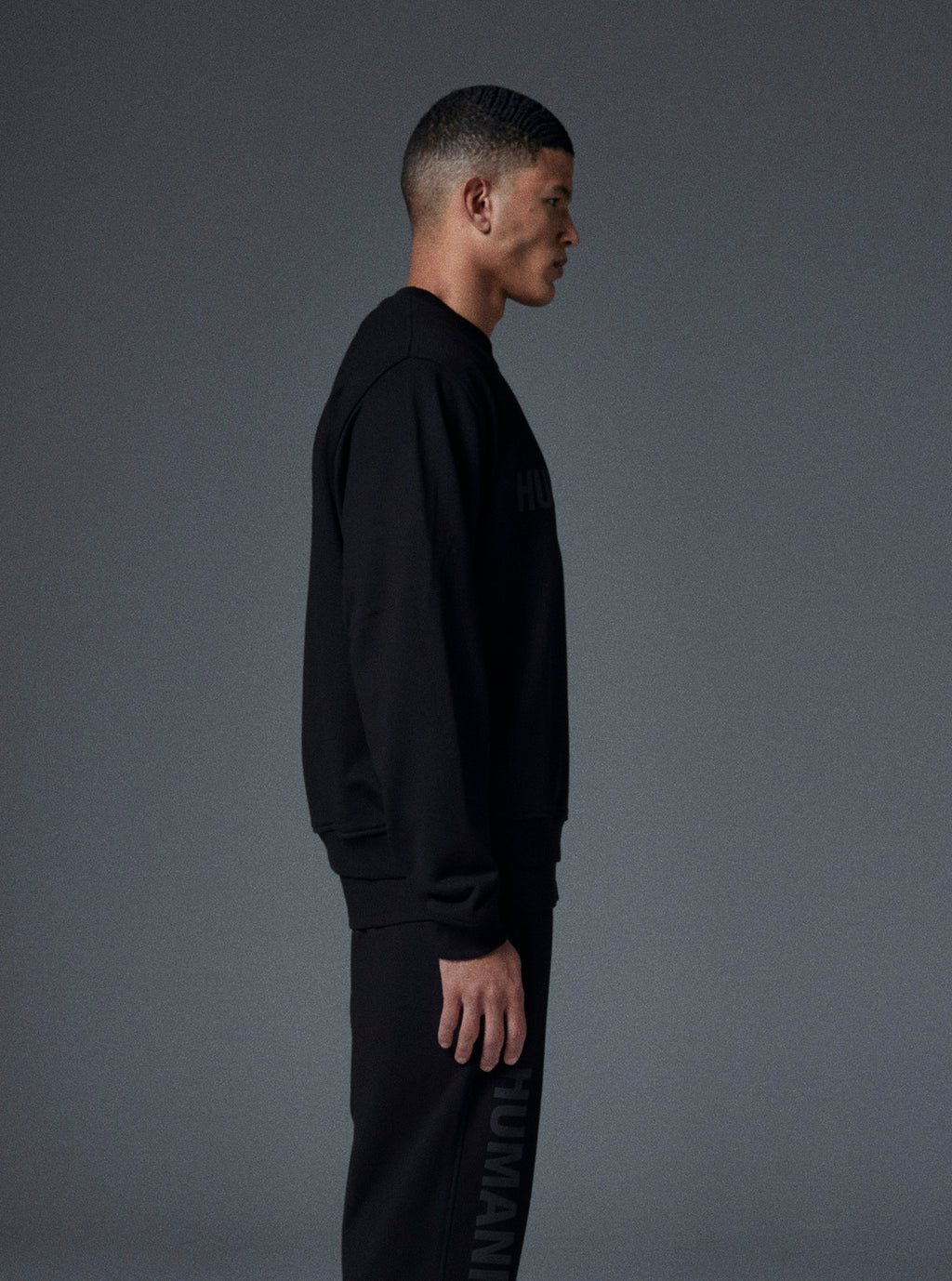 Planet Crewneck in Jet Black