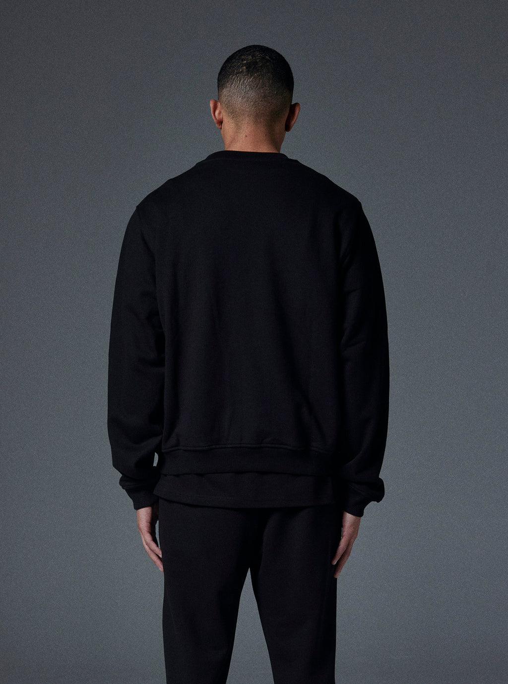 Planet Crewneck in Jet Black