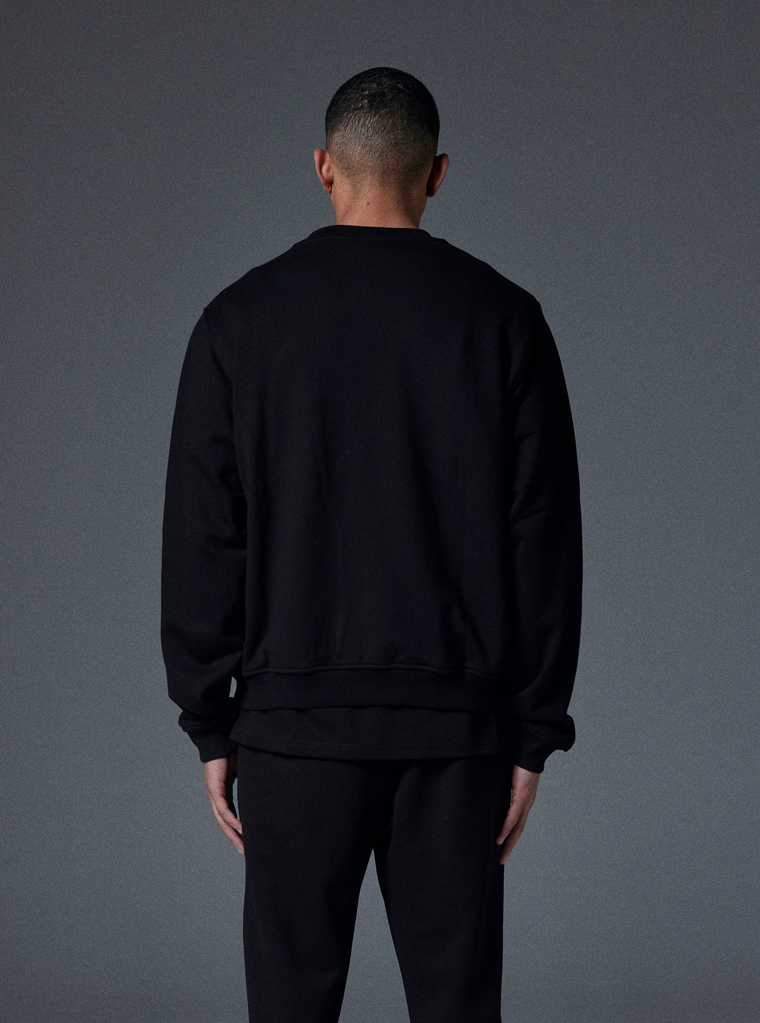 Planet Crewneck in Jet Black