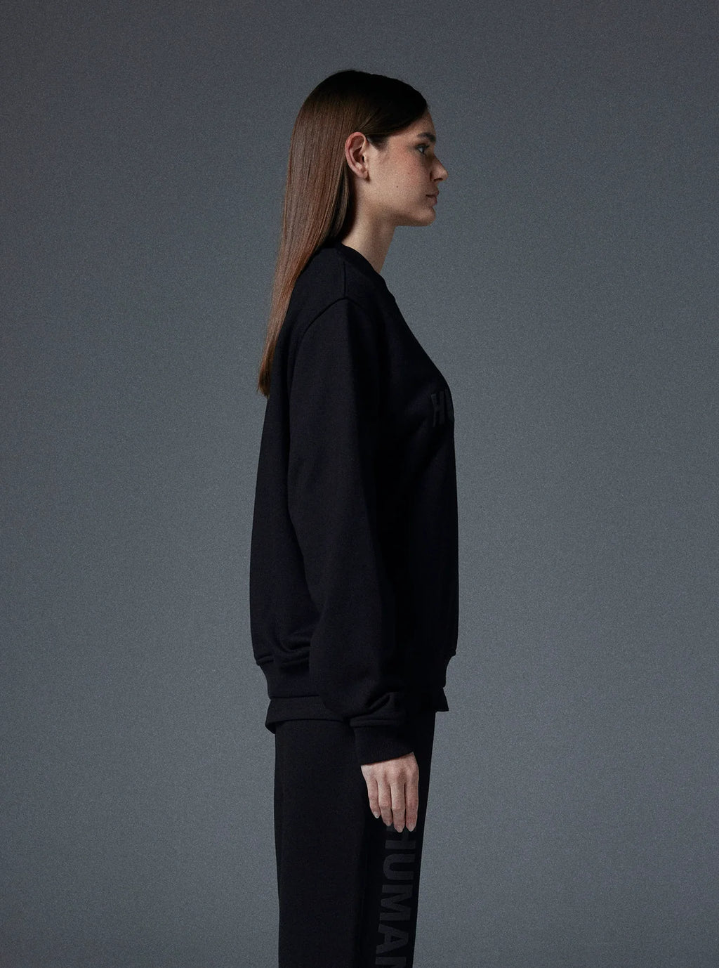 Planet Crewneck in Jet Black