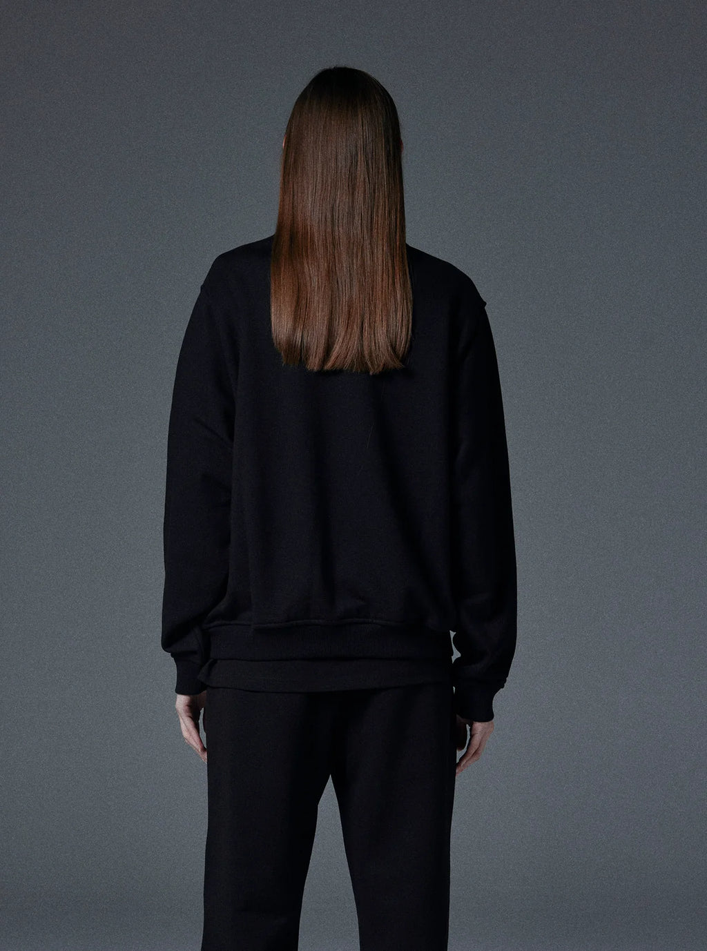 Planet Crewneck in Jet Black