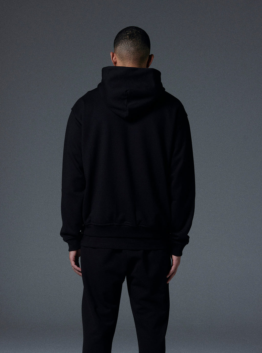 Human Hoodie in Jet Black