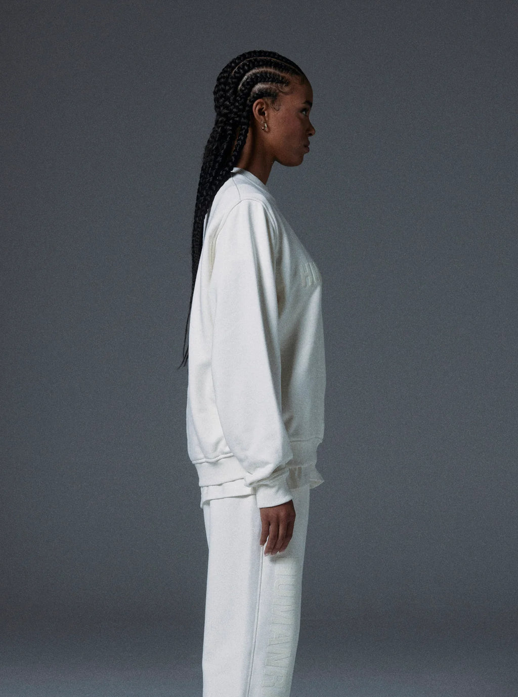 Planet Crewneck in Bone White