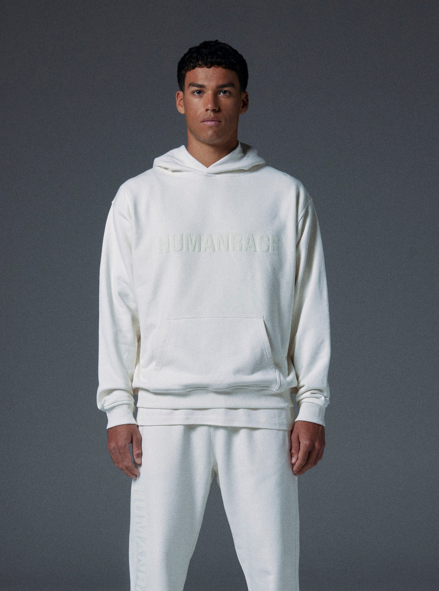 Human Hoodie in Bone White