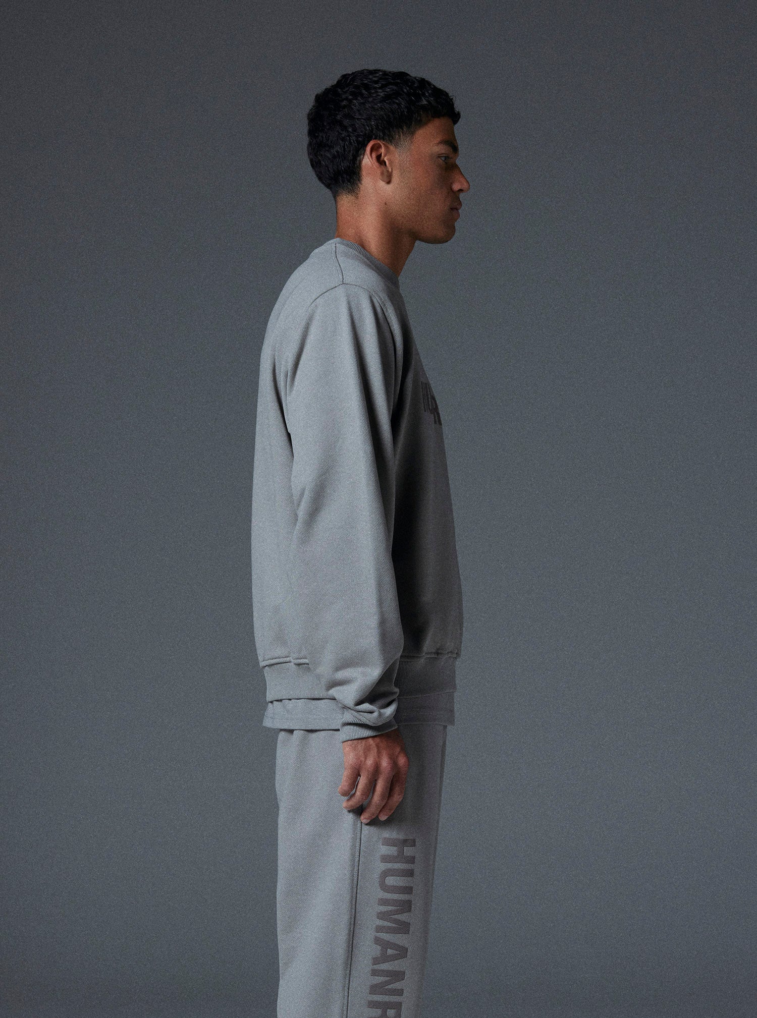 Planet Crewneck in Desert Grey