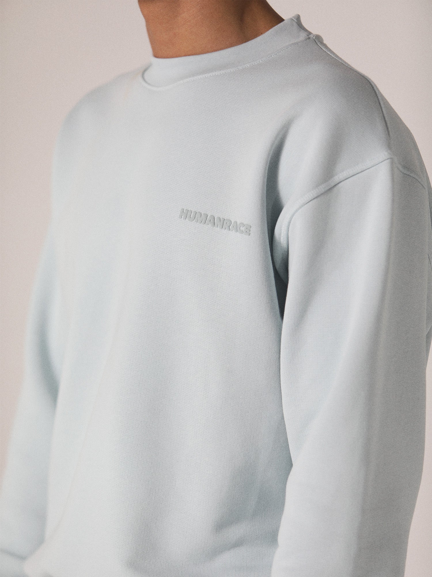 World Crewneck in Soft Blue