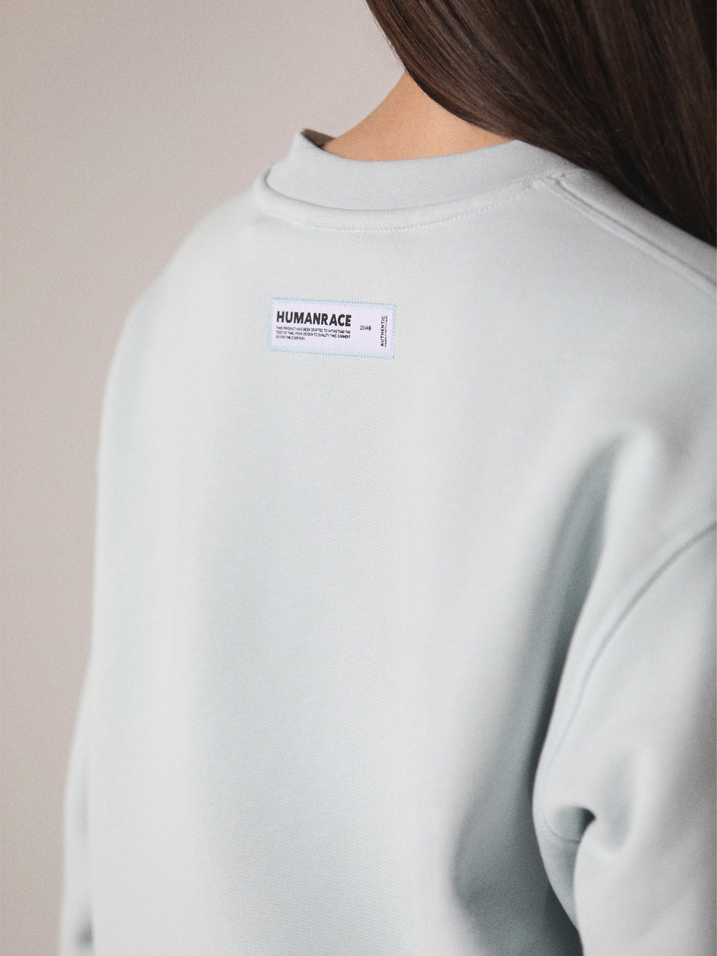 World Crewneck in Soft Blue