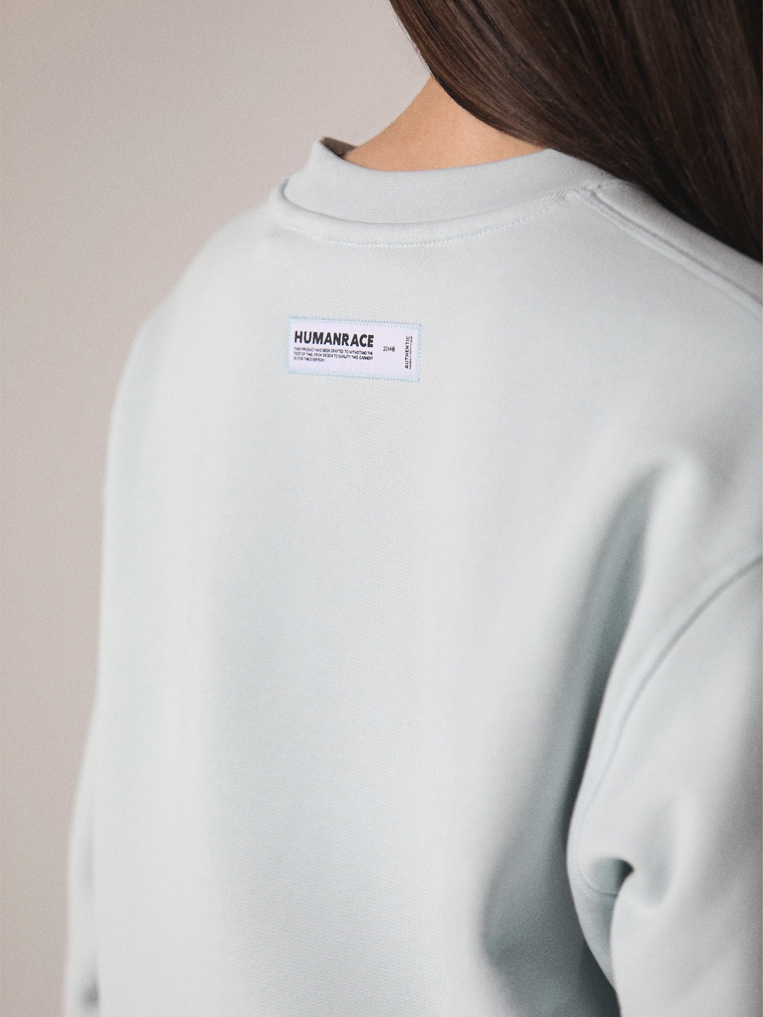 World Crewneck in Soft Blue